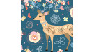 Коврик для фитнеса и йоги DFC Meditation Deluxe, 183x68x0,5 см, Deer