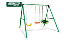 Качели SLP SYSTEMS 3 секции + лодочка красное + Качеля TS40 + сиденье гибкое желтое Качели SLP SYSTEMS 3 секции + лодочка красное + Качеля TS40 + сиденье гибкое желтое